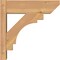 Ekena Millwork Merced Slat Smooth Outlooker, Western Red Cedar, 5 1/2"W x 16"D x 16"H OUT06X16X16MRC06SWR - alternate 4